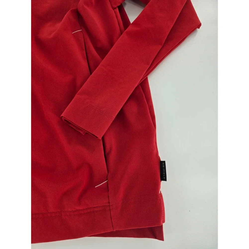 Nike NFL On Field Jacket‎ Men's M Red Kansas City Chiefs Quarter Zip Rain